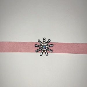 Pink star choker